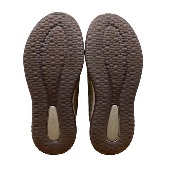 Skechers Mens Taupe Classic Fit Air-Cooled Memory Foam Sneakers Sz 9US - Picture 7 of 7